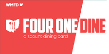 `Four One Dine Discount Dining Card - $250 of food for $25